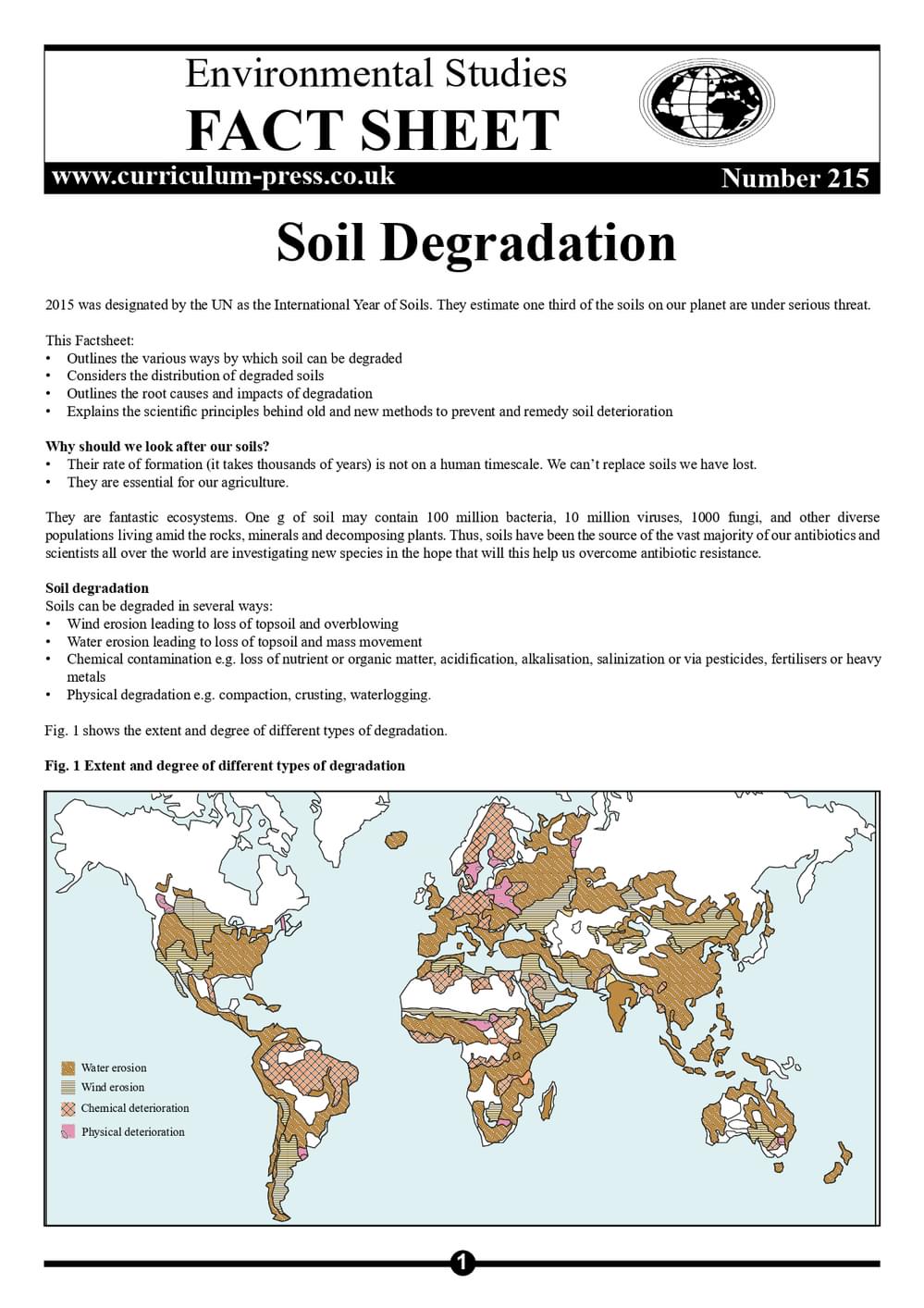 Soil Degradation Curriculum Press